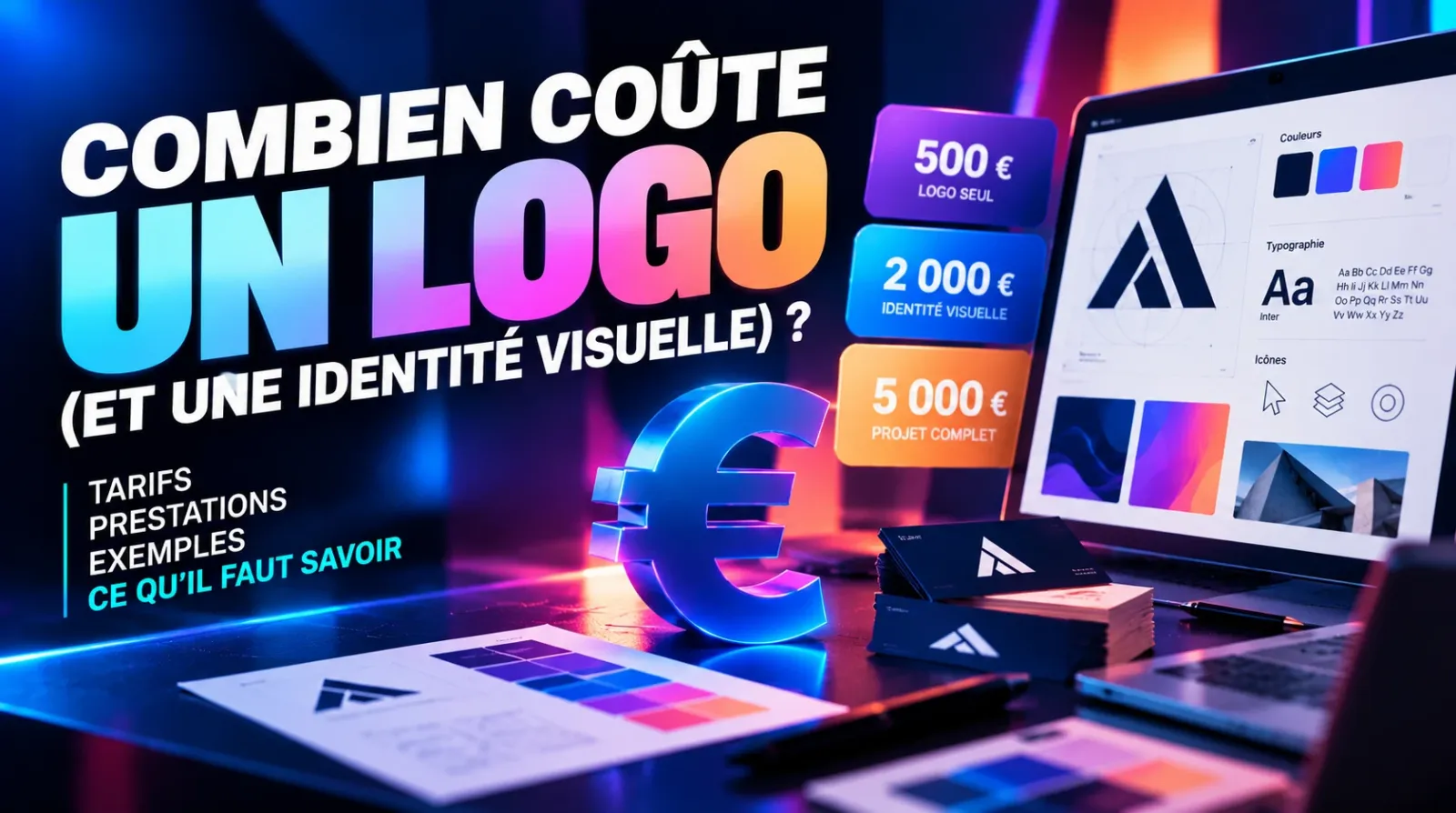 Combien coûte un logo (et une identité visuelle) ?