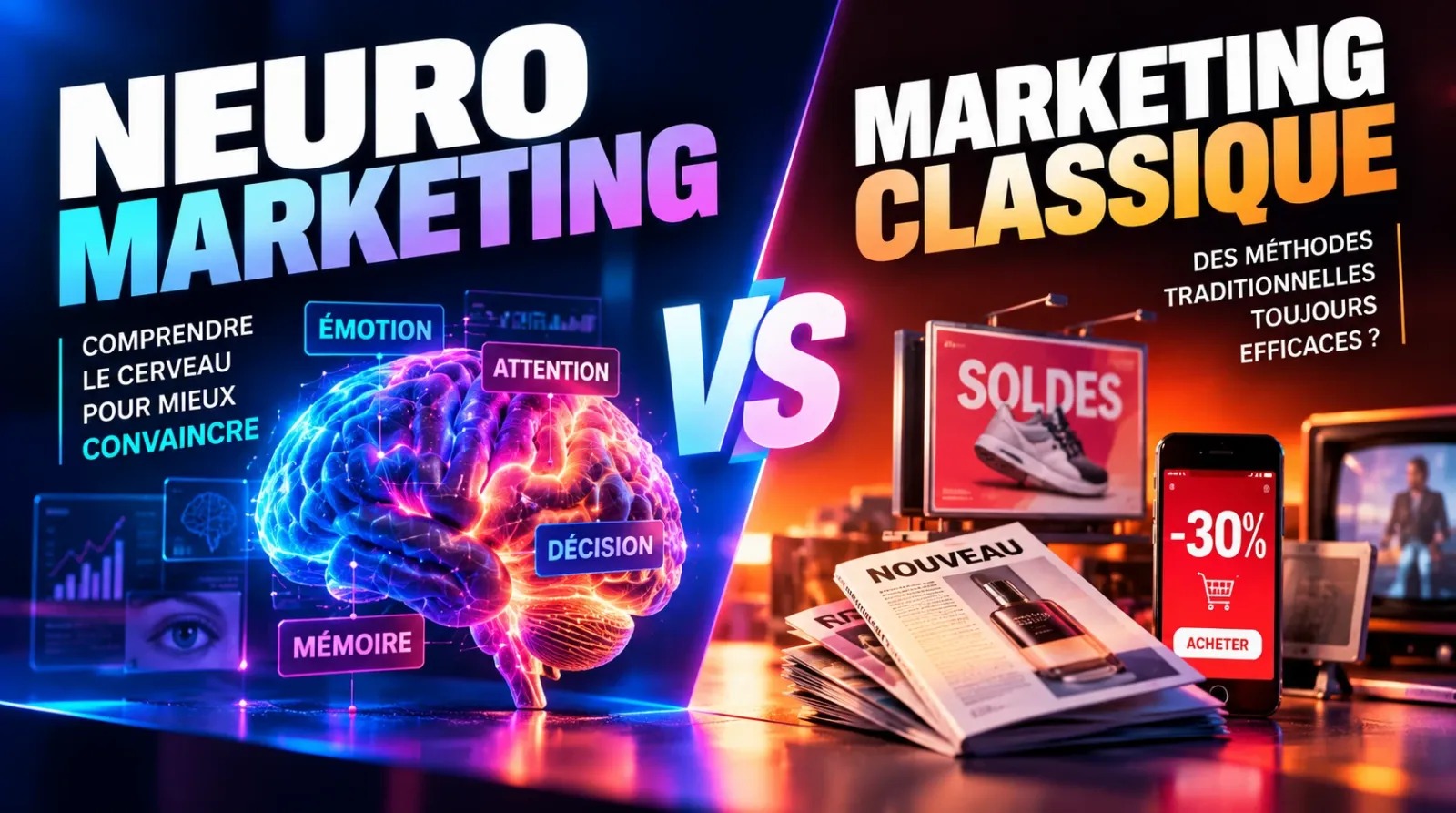 Neuromarketing vs marketing classique : quelle différence ?