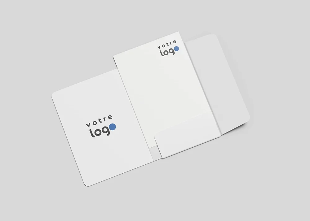 Pochette à rabats personnalisée pour dossier de présentation