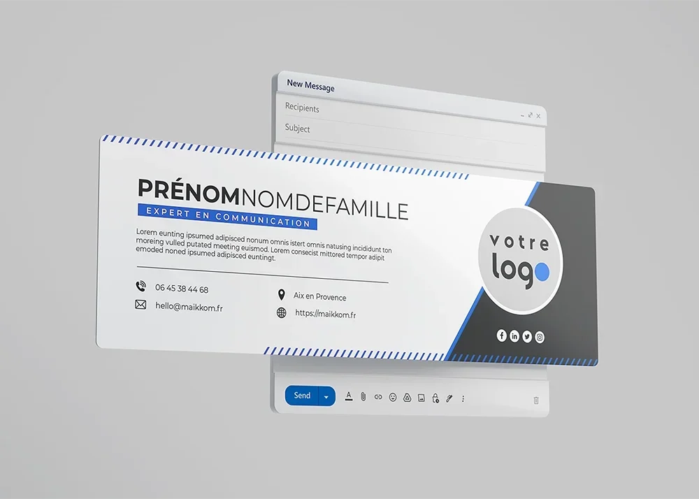 Création de signature mail professionnelle HTML