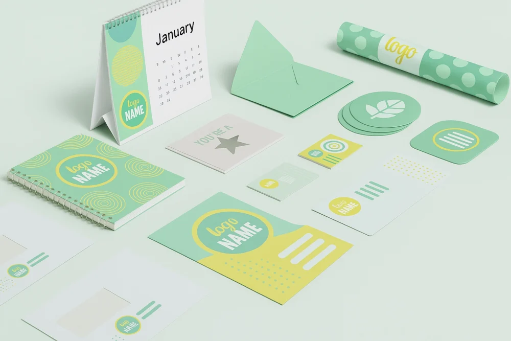 Impression papier éco-responsable — cartes de visite, flyers, brochures
