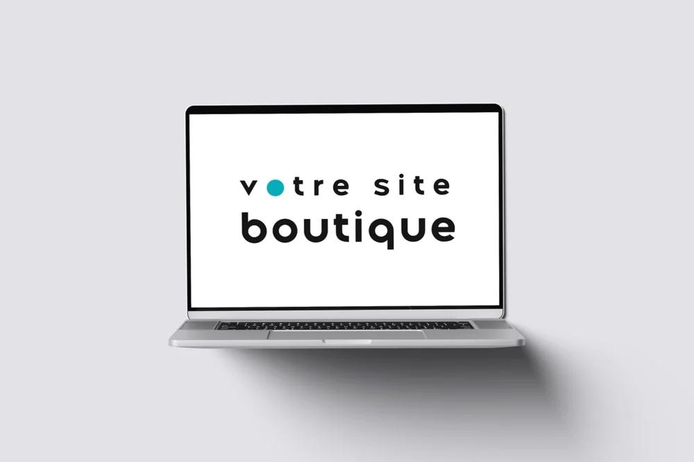 Boutique en ligne WooCommerce sur ordinateur portable