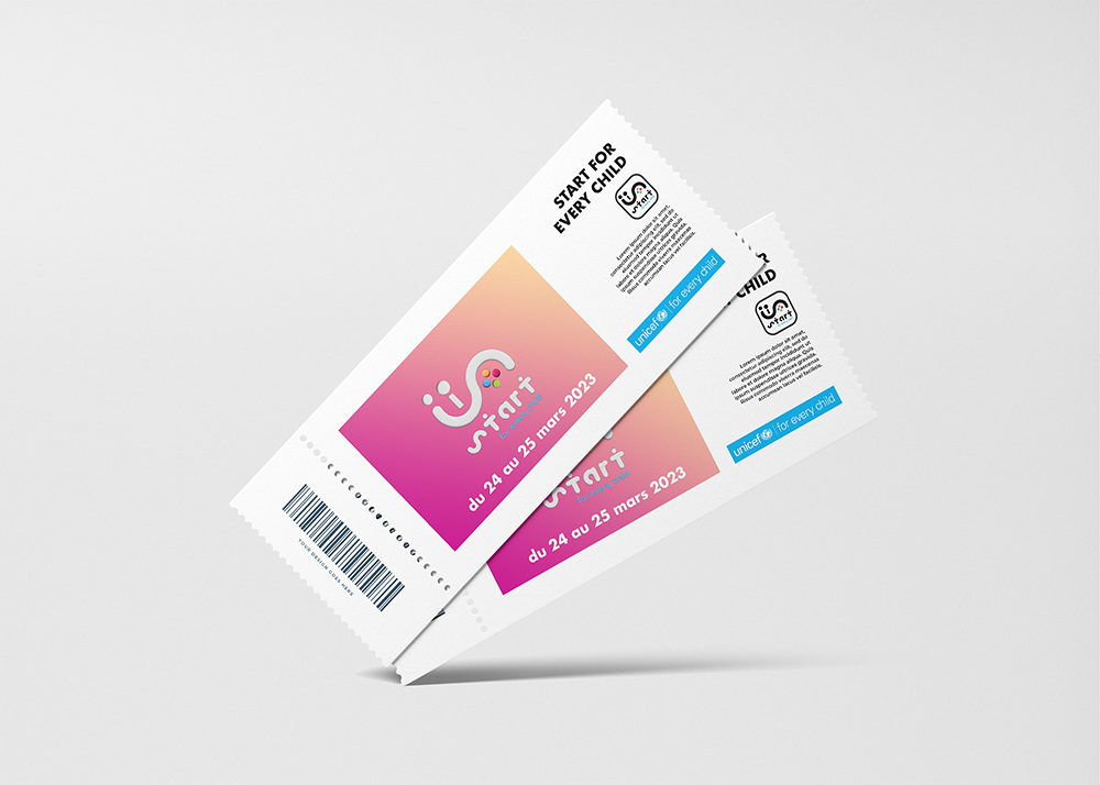 Billets événement design graphisme Aix en Provence impression