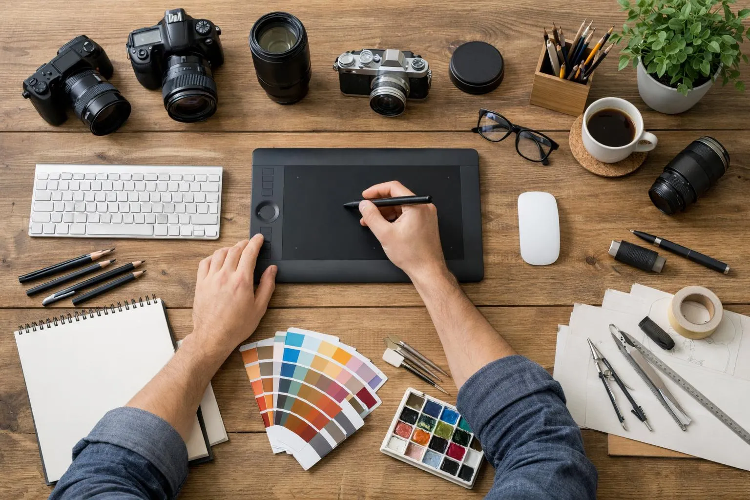 Split-screen comparison showing eye-tracking heat map patterns on two website designs, with concentrated focus points and attention flow visualization representing cognitive design principles versus scattered attention patterns, professional photography style with blue and warm color gradients