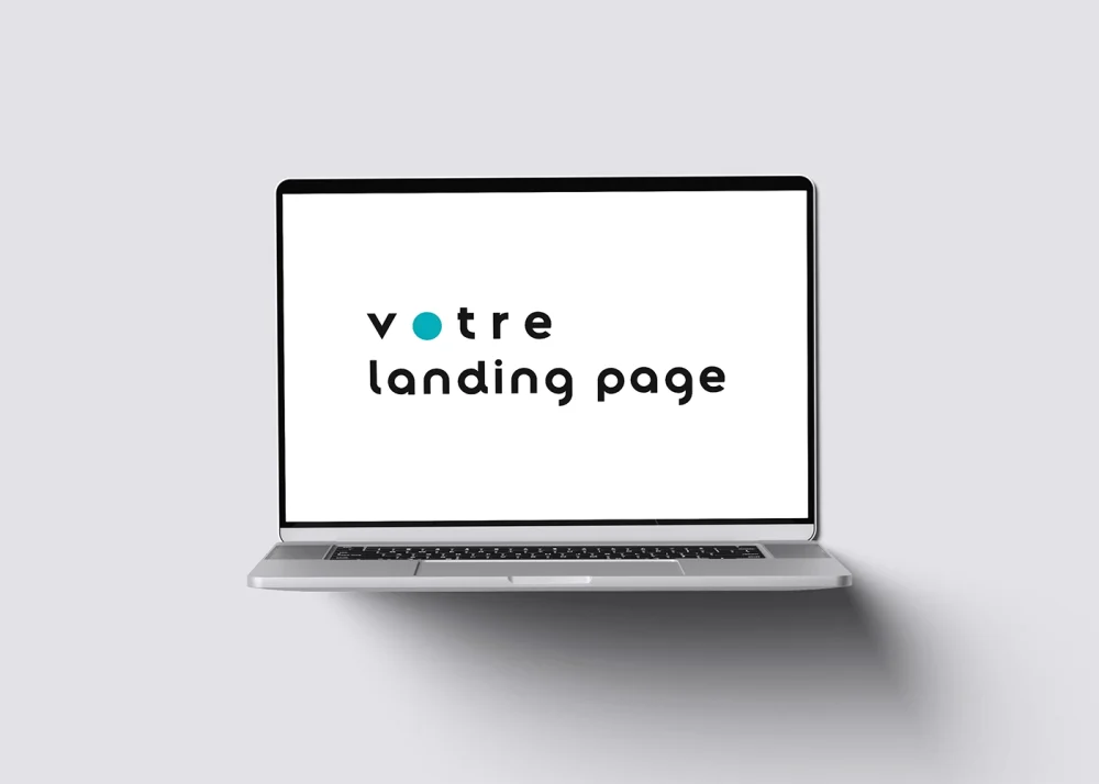 Maikkom création landing page - Ordinateur portable affichant landing page optimisée conversion avec call-to-action
