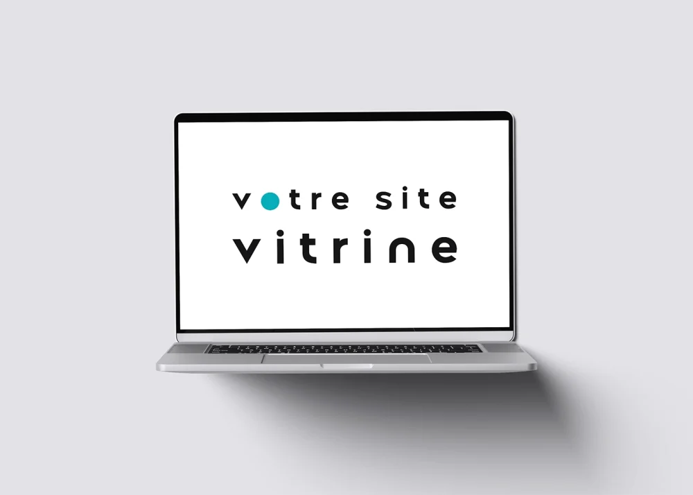 Maikkom création site vitrine - Ordinateur portable affichant site web vitrine responsive design professionnel